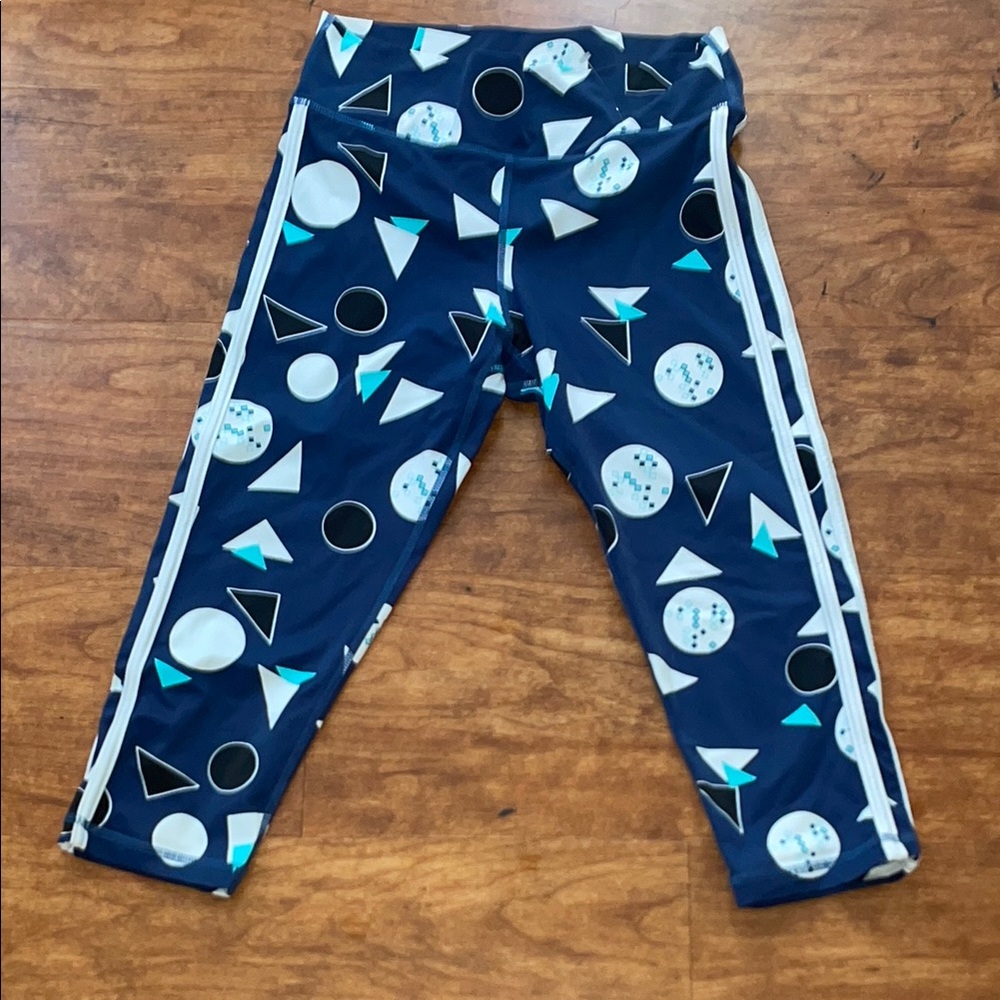 The Upside Blue and White Leggings
